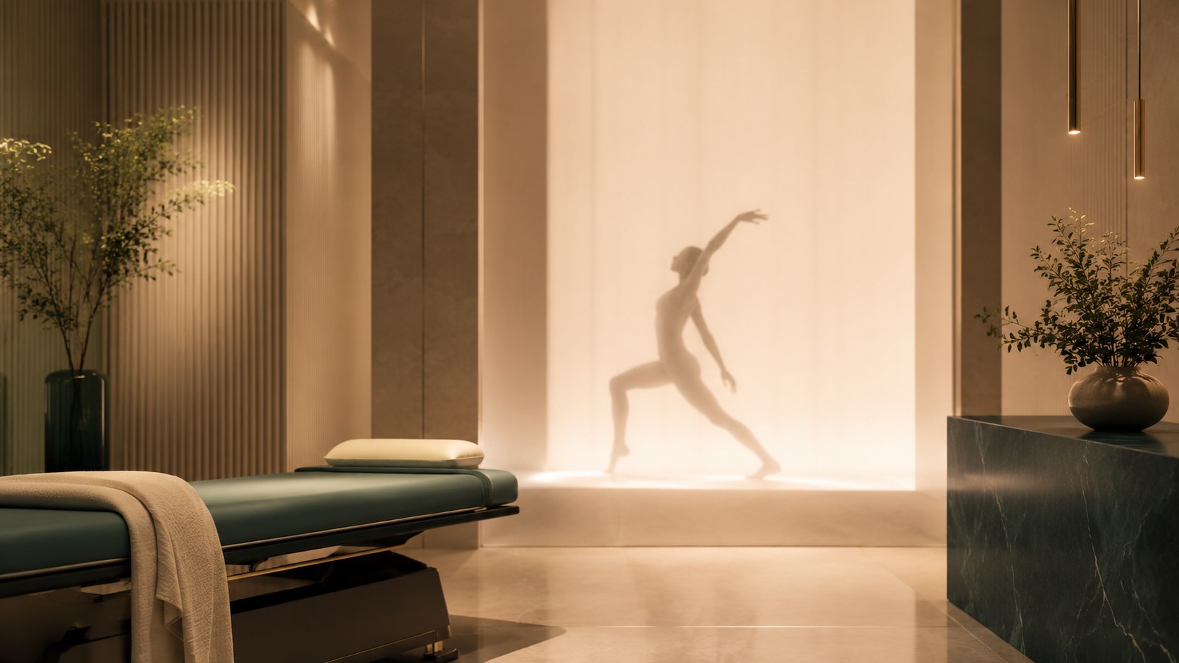 Serene modern rehabilitation environment
